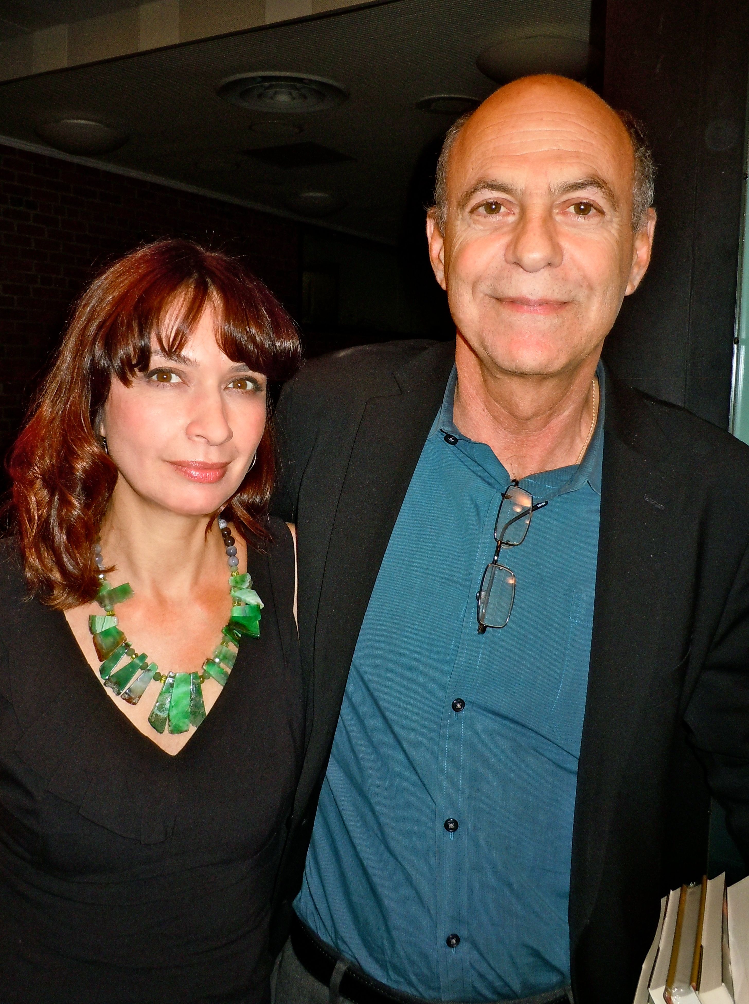 Actress Gy Mirano and author David  Unger